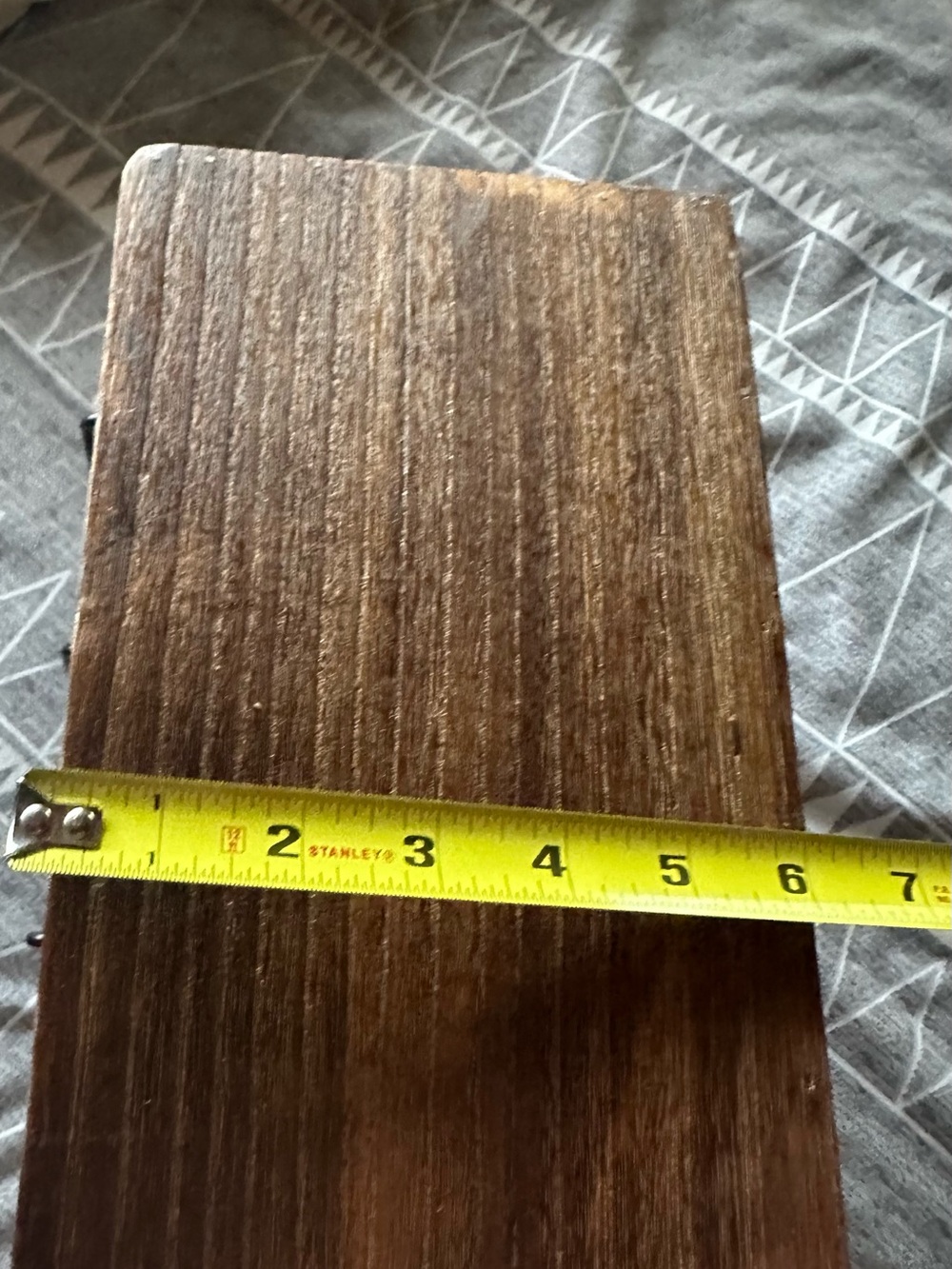 Rae Dunn Brown Wood Trivet with White Logo - Picture 5 of 5